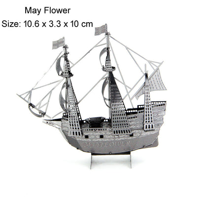 Modelo 3D Destructor Naval Metálico - Puzzle DIY de Ensamblaje - Image 25