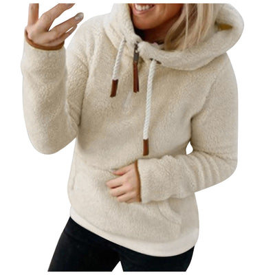 Chaqueta Plush con Capucha y Bolsillos para Mujer - Image 9