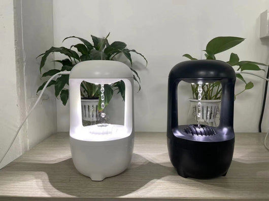 Humidificador Antigravedad con Aromaterapia y Efecto Gota de Agua