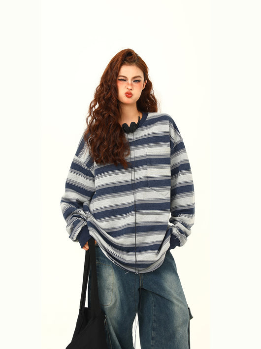 Camiseta Rayas Clásicas de Manga Larga para Mujer - Image 5