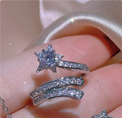 Juego de Joyas Nupciales Luxury en Plata 925 Esterlina con Diseño de Estrella - Image 6