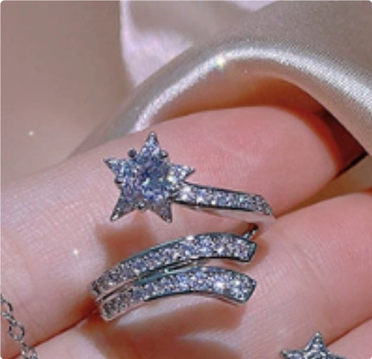 Juego de Joyas Nupciales Luxury en Plata 925 Esterlina con Diseño de Estrella - Image 6