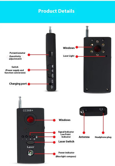 Detector de Señales y Cámaras Ocultas - Protección Contra Vigilancia - Image 15