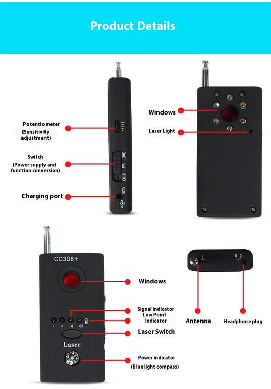Detector de Señales y Cámaras Ocultas - Protección Contra Vigilancia - Image 15