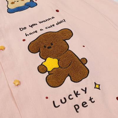 Camiseta Manga Larga Holgada con Bordado Cartoon Americano - Image 21