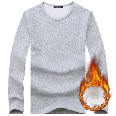Camiseta Térmica Manga Larga Hombre Invierno - Terciopelo Suave Ajuste Slim Tallas Grandes - Image 4
