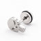 Skull Head Men's Titanium Steel Hypoallergenic Stud Earrings Steelcolor