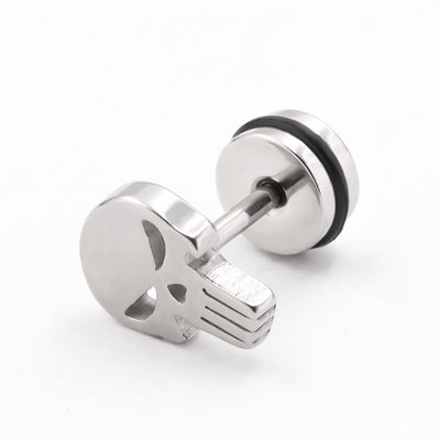 Aretes de Calavera en Acero Titanio Hipoalergénico para Hombre - Image 15
