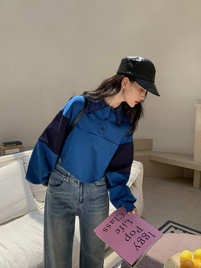 Suéter Suelto Coreano de Algodón con Cuello Tejido - Casual y Versátil para Mujer - Image 10