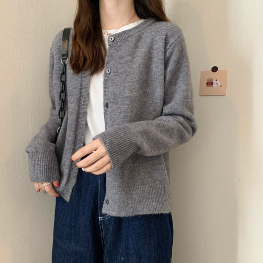 Cardigan de Cashmere Suelto Acolchado con Mangas Largas - Image 39
