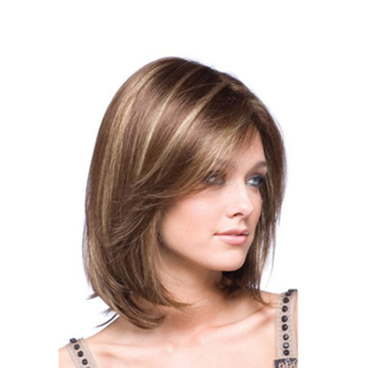 Peluca Corta Estilo Europeo y Americano para Mujer