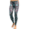 Leggins Deportivos Estampado Búho y Flores - Talla Plus Cintura Alta Elástica