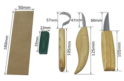 Cuchillo Profesional de Acero Inoxidable para Tallado en Madera - Image 6