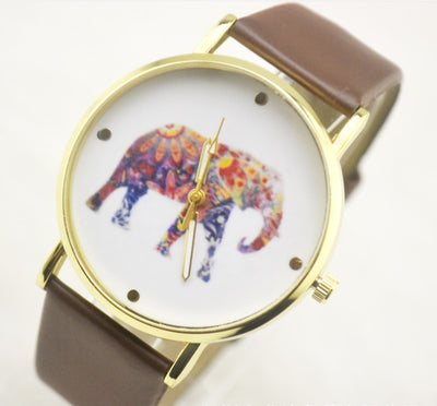 Reloj Geneva con Correa de Cuero Elefante - Estilo Casual y Elegante - Image 4