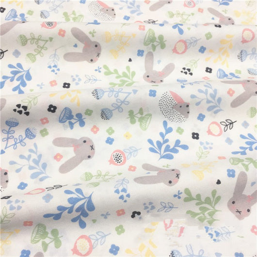 Tela de Algodón Twill con Diseño de Conejo Cartoon - Image 9