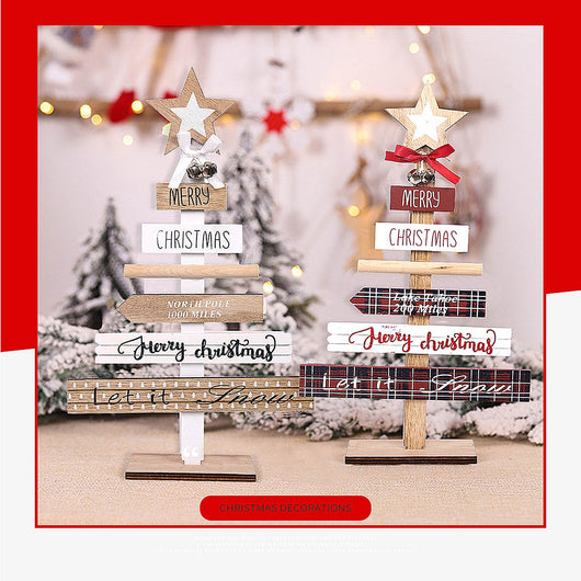 Decoraciones Navideñas con Letras en Inglés