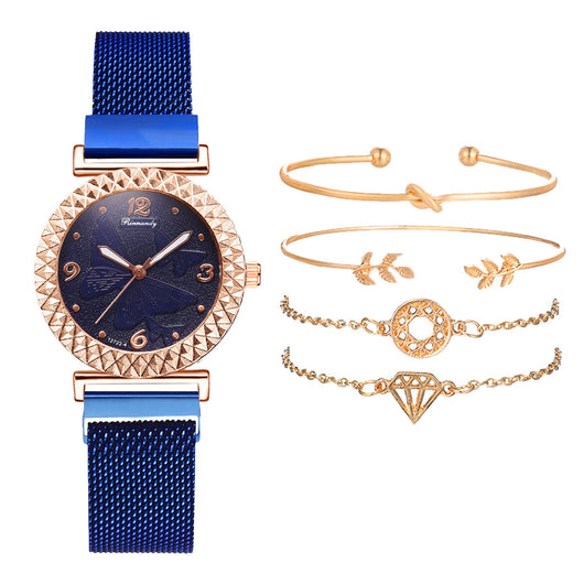 Conjunto de Reloj y Pulsera Mariposa 3D - Image 13