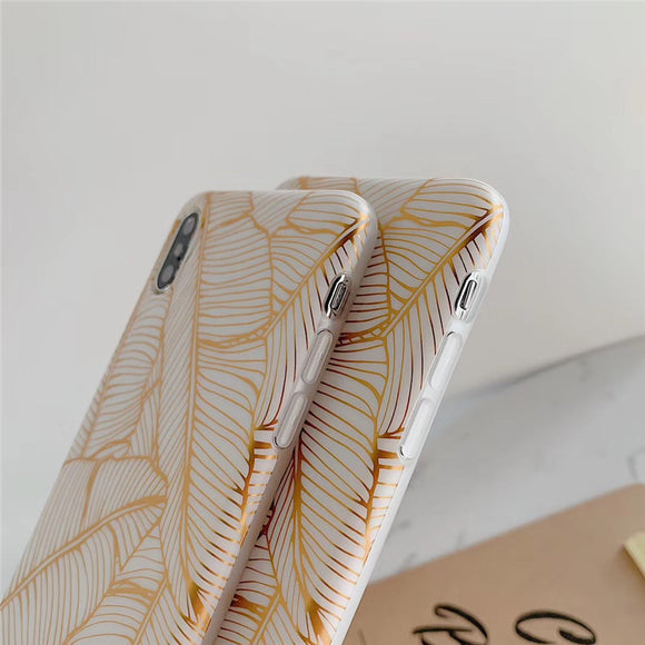 Funda para Celular Hoja de Plátano Bronceada