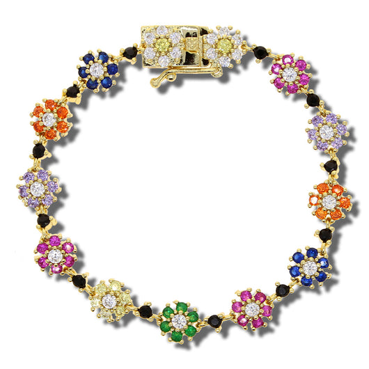 Pulsera de Circonia Floral para Mujer - Joyería Minimalista Elegante - Image 4