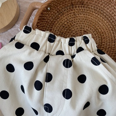 Pantalones Casuales Infantiles con Estampado Puntitos, Lavado Vintage - Image 13