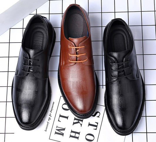 Zapatos Formales de Cuero Genuino para Hombre Talla Grande - Image 13