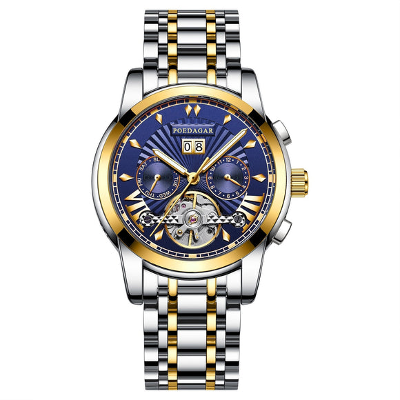 Reloj Automático Mecánico Impermeable Multifuncional para Hombre