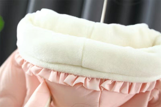 Abrigo Acolchado de Algodón Grueso para Niñas - Chaqueta de Invierno Estilo Occidental - Image 6