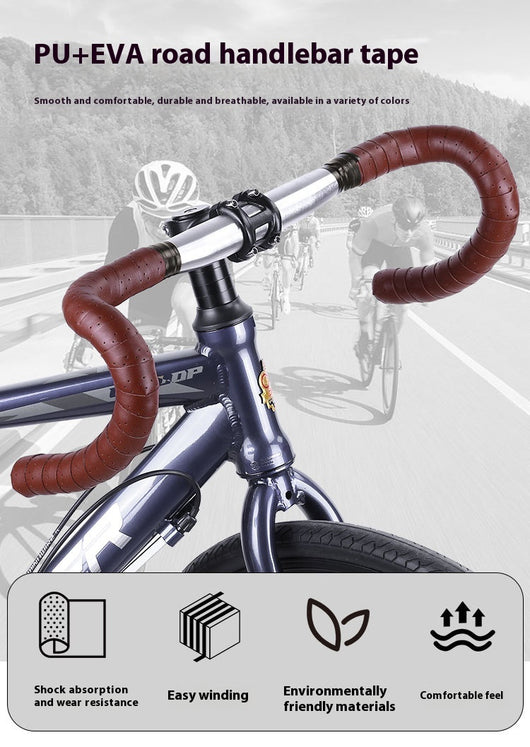 Cinta de Manillar para Bicicleta de Ruta con Textura Cuero PU Perforada - Image 10