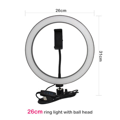 Kit de Luz Ring LED con Trípode y Soporte para iPhone y Dispositivos Apple - Image 15