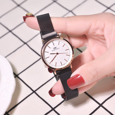 Reloj de Cuarzo para Mujer con Correa de Malla Impermeable - Image 11