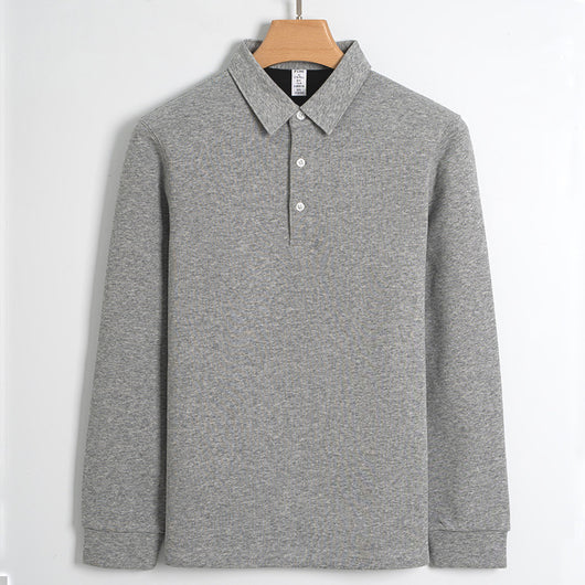 Polo Térmico de Algodón Elástico Forrado en Fleece para Hombre - Image 12