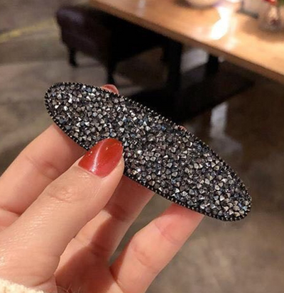Broche de Cabello de Cristal Geométrico con Strass - Image 10