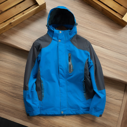 Chaqueta Casual Hombre Impermeable y Cortavientos con Forro Polar Desmontable