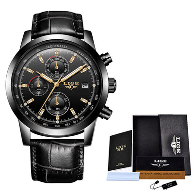 Reloj de Cuarzo Multifuncional con Correa de Malla Negra - Image 10