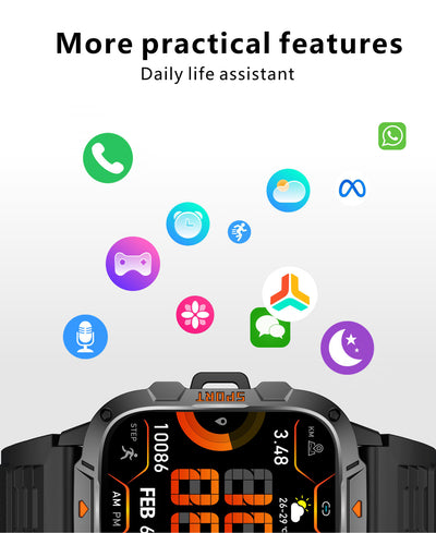 Reloj Inteligente Deportivo con Pantalla Grande y Monitor de Frecuencia Cardíaca - Image 21