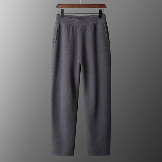 Pantalones de Cachemira Gruesa Talle Alto para Hombre - Image 8