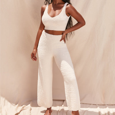 Conjunto de Chaleco V-Neck y Pantalón Elegante - Image 8