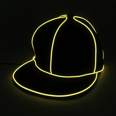 Gorra de Béisbol LED Fluorescente Hip Hop con Borde Plano - Image 9