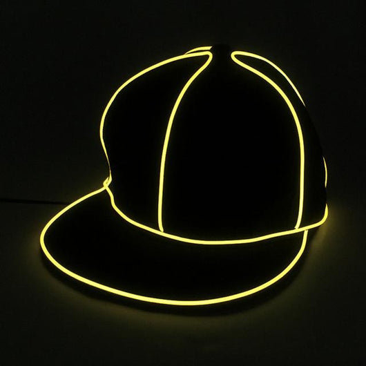 Gorra de Béisbol LED Fluorescente Hip Hop con Borde Plano - Image 9