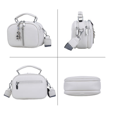 Bolso Cuadrado Pequeño con Costura Decorativa para Mujer - Image 20