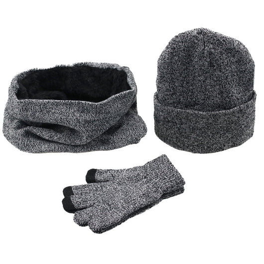Conjunto Invernal Completo para Hombre: Gorro, Bufanda y Guantes en Punto y Terciopelo - Image 20