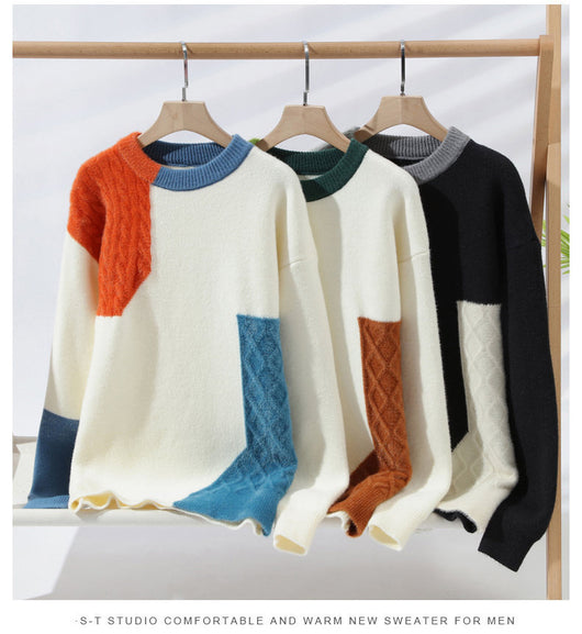 Suéter Casual Pesado Cuello Redondo para Hombre - Image 16