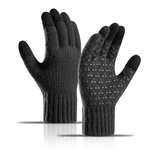 Guantes de Alpaca Tejidos Gruesos con Forro de Terciopelo y Pantalla Táctil para Invierno - Image 5