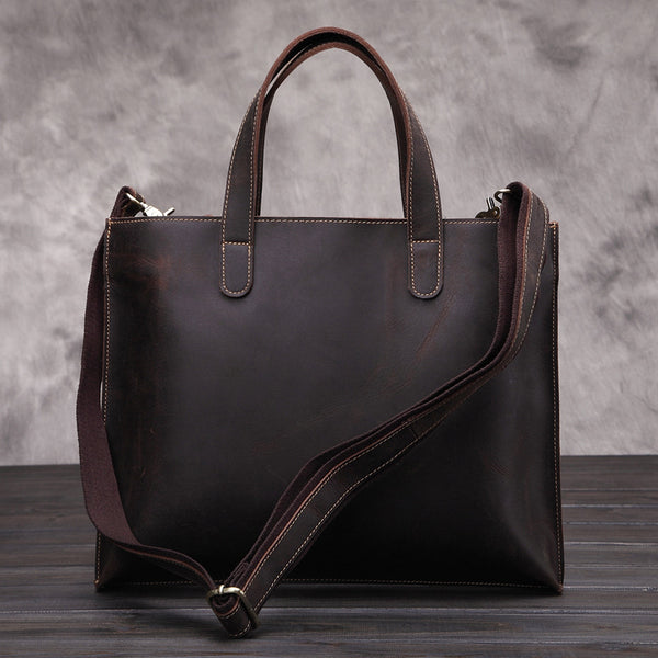 Maletín Ejecutivo Cuero Crazy Horse - Bolso Mensajero Premium en Cuero Genuino