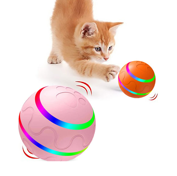 Juguete Pelota Inteligente Giratoria USB para Gatos - Entretenimiento Automático