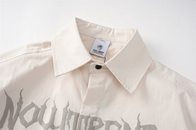 Camisa Estampada Manga Larga Holgada Casual Estilo Europeo Americano para Hombre - Image 13
