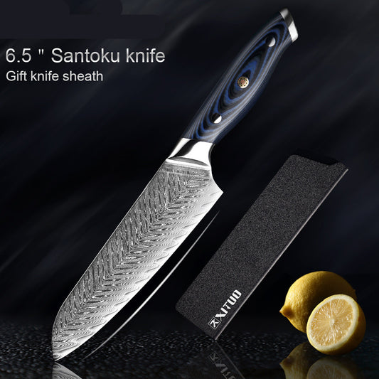 Juego de Cuchillos Damasco Profesional para Corte de Carnes