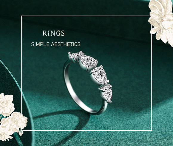 Anillo Colgante de Plata 925 Elegancia Luxuosa