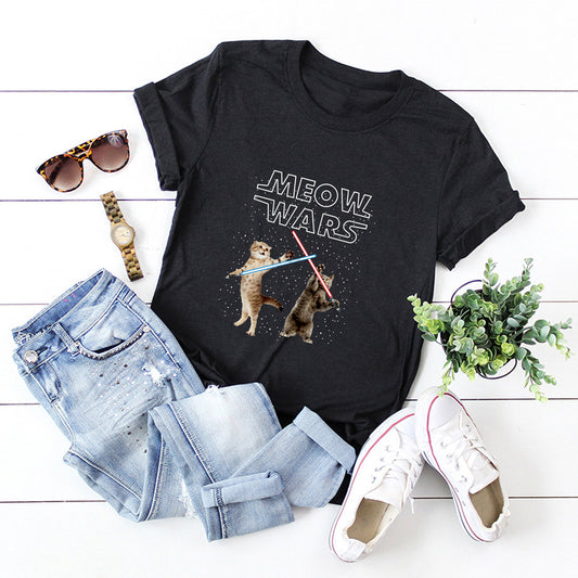 Blusa Casual Estampado Margaritas Manga Corta para Mujer