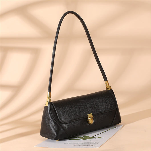 Bolso de Cuero Genuino Axilar - Diseño Versátil para Todos los Estilos - Image 12